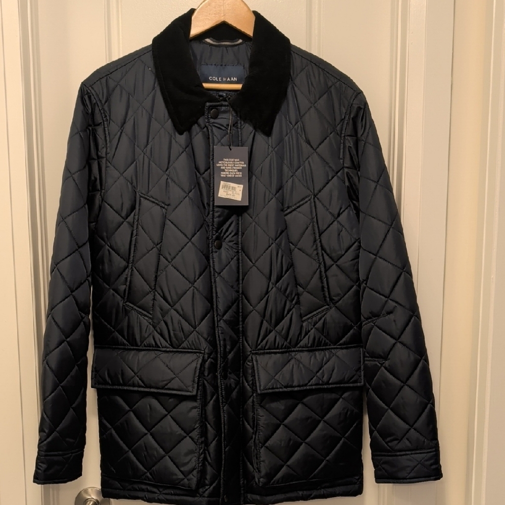 Cole Haan Men's Black Quilted Jacket